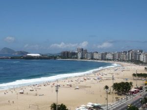 Copacabana vu de l'Olinda hôtel à Rio