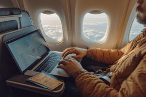 Voyager avec un ordinateur portable en avion : guide complet