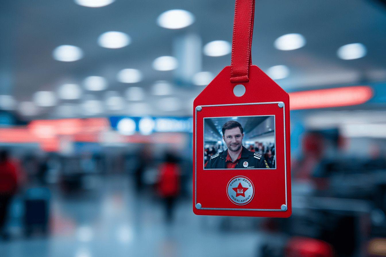 Badge rouge aéroportuaire : rôle, obtention et sécurité