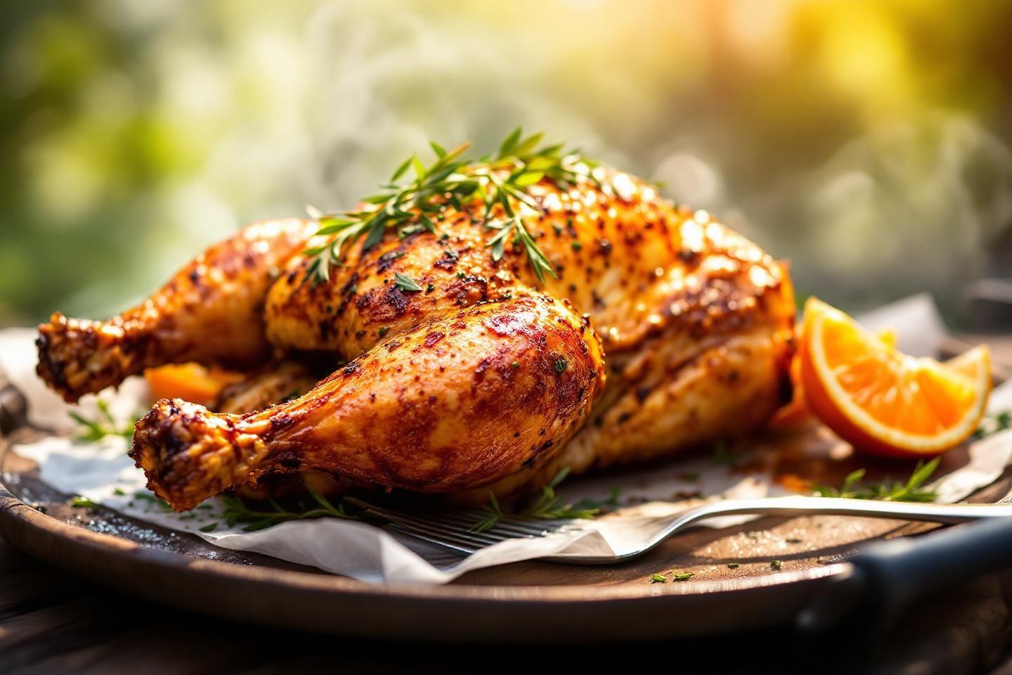 Poulet à la portugaise au four ou barbecue, facile et rapide